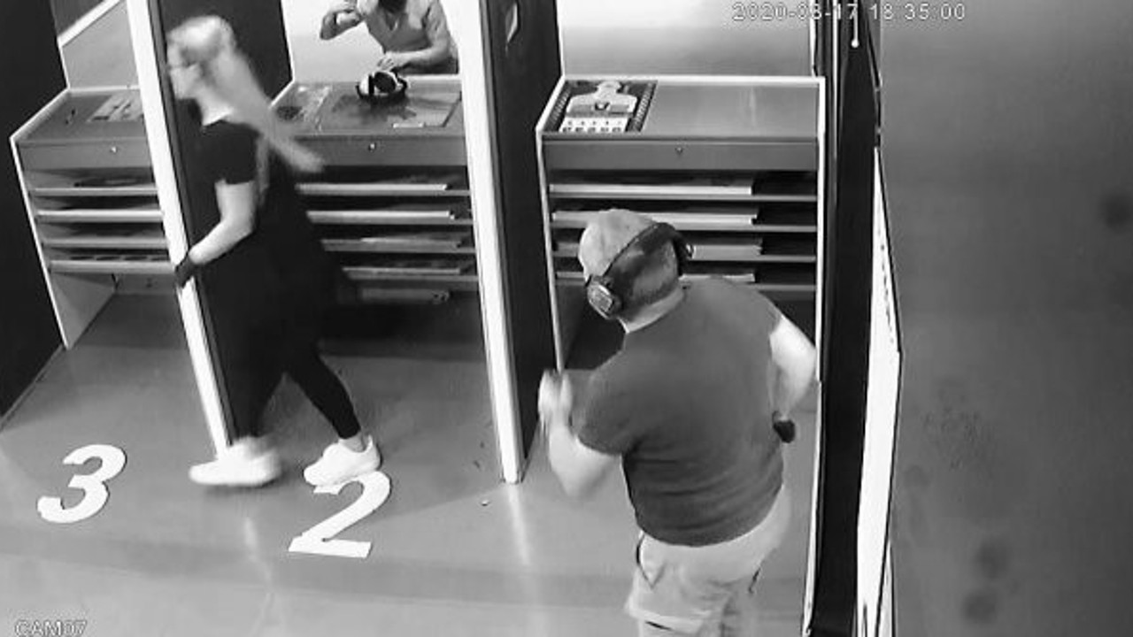 Atış poligonundaki intihar böyle görüntülendi, aniden yasak bölgeye geçti kimse ikna edemedi