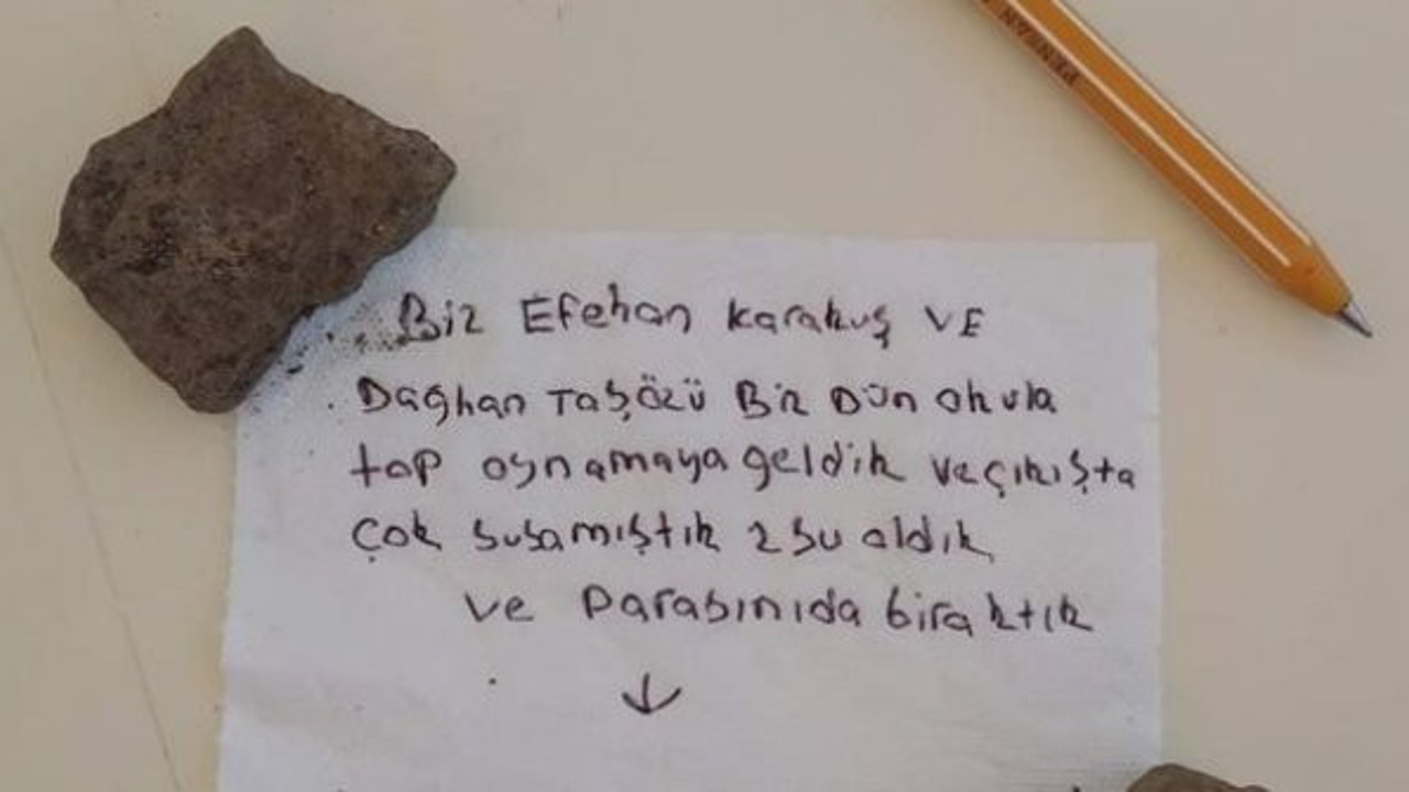 Kantinci, çocukların bıraktığı notu görünce ağladı: Haram ve kul hakkı yiyenler bu çocukları çok kıskanacak