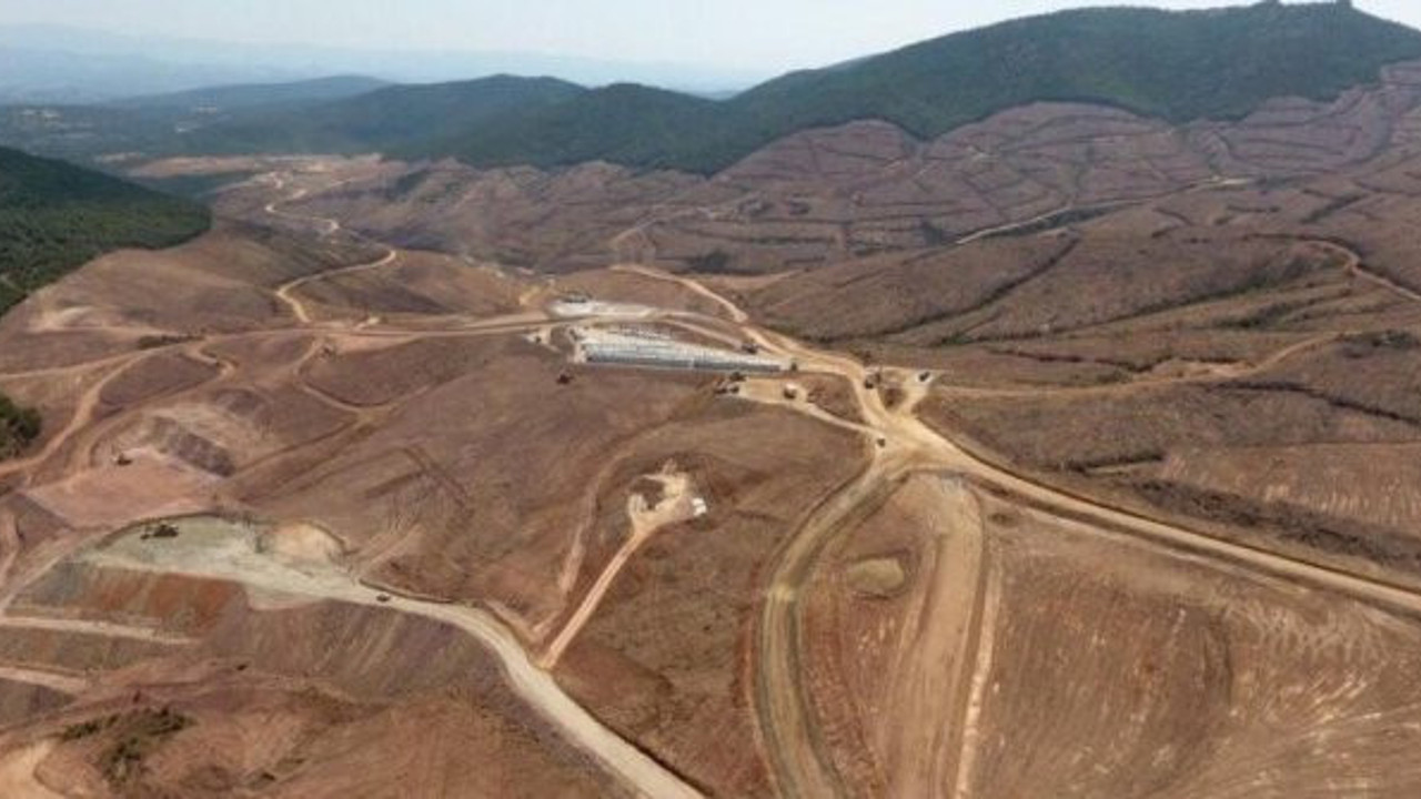 Ağaçları talan edilen Kazdağları'na bir darbe de Cengiz Holding'den