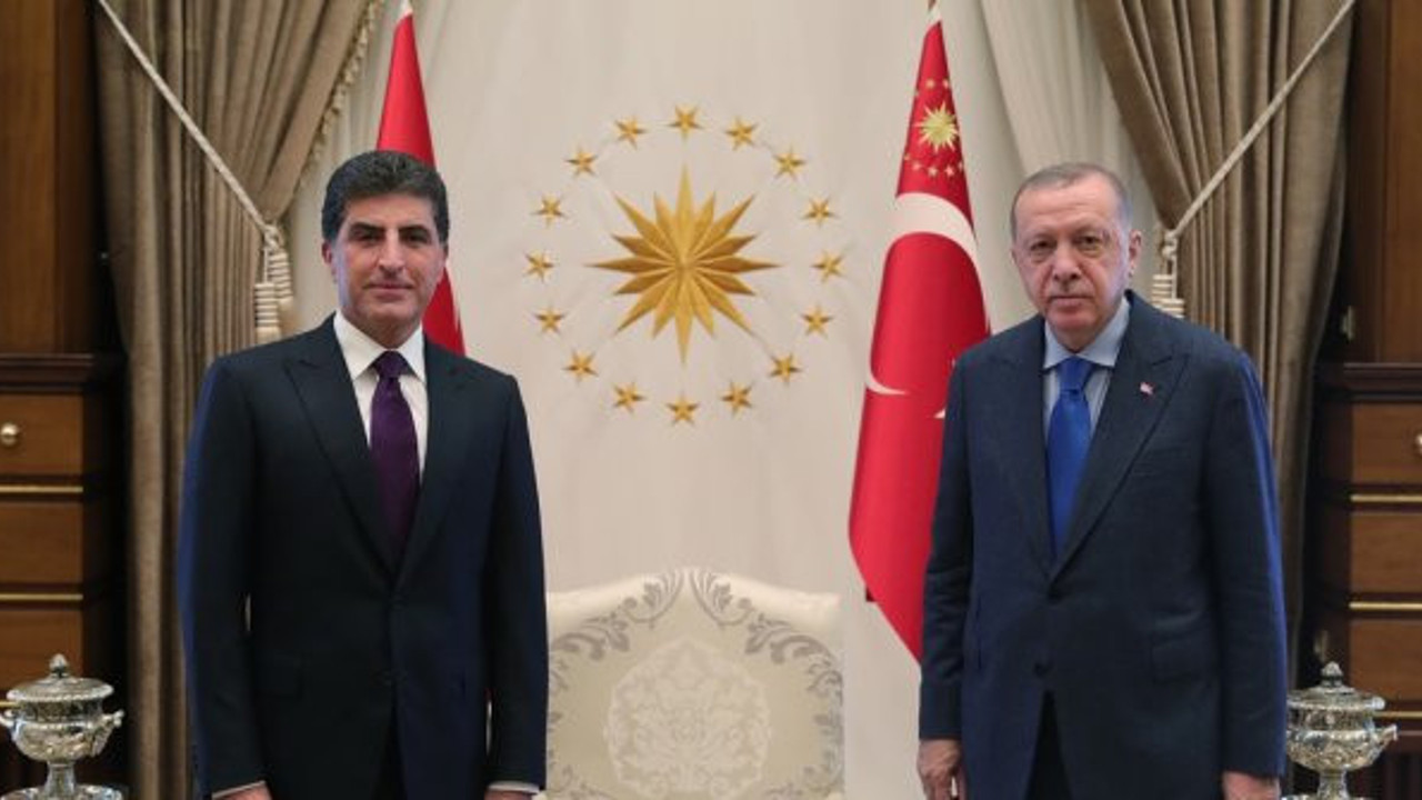 Cumhurbaşkanı Erdoğan Neçirvan Barzani'yi kabul etti