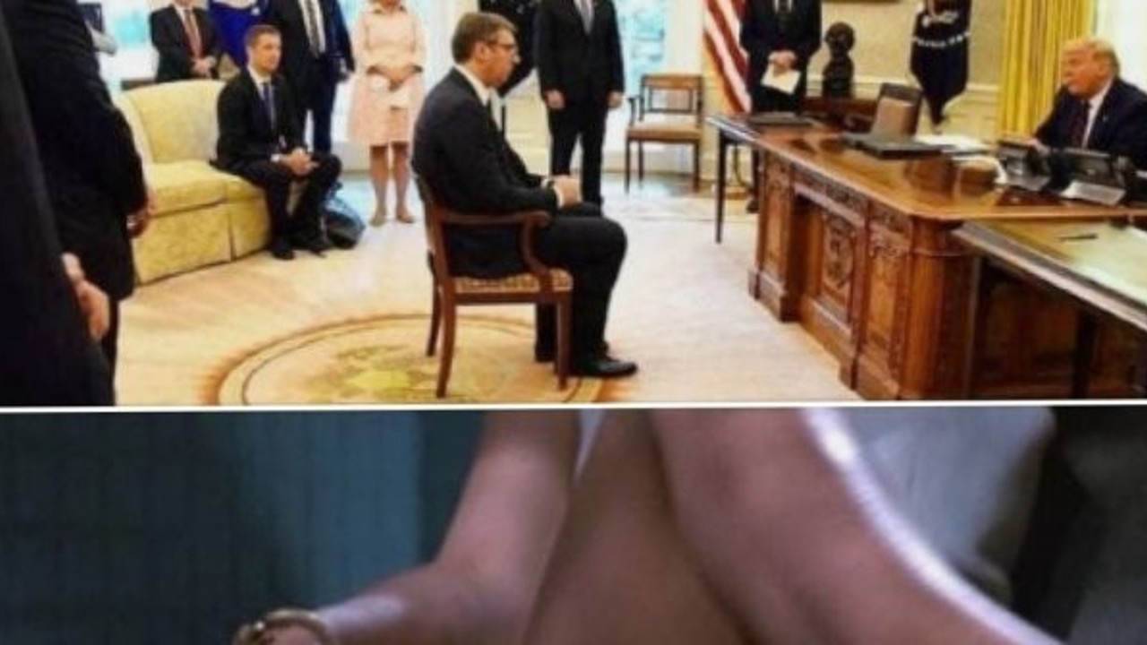 Trump karşında el pençe divan duran Sırbistan başkanının oturuşunu Sharon Stone’un bacaklarına benzetti: Mariya Zaharova çok ayıp etti!