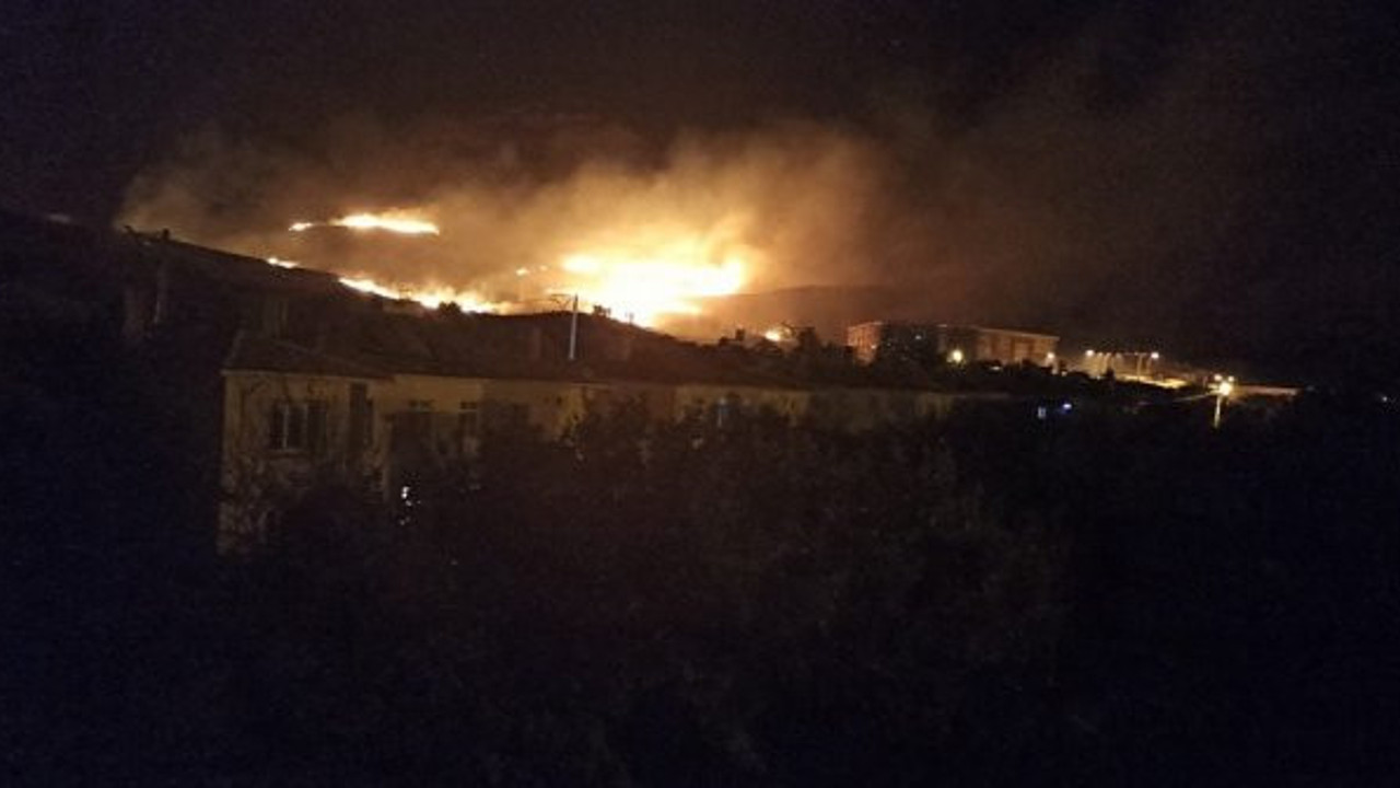 Gökçeada'da yangın! Büyük tehlike önlendi