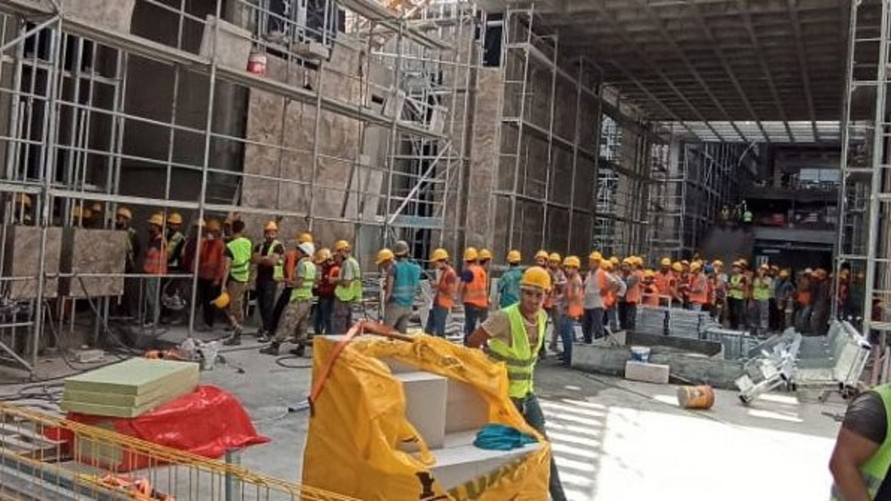 AKM inşaatında büyük skandal iddiası. Ne karantina ne de yemek