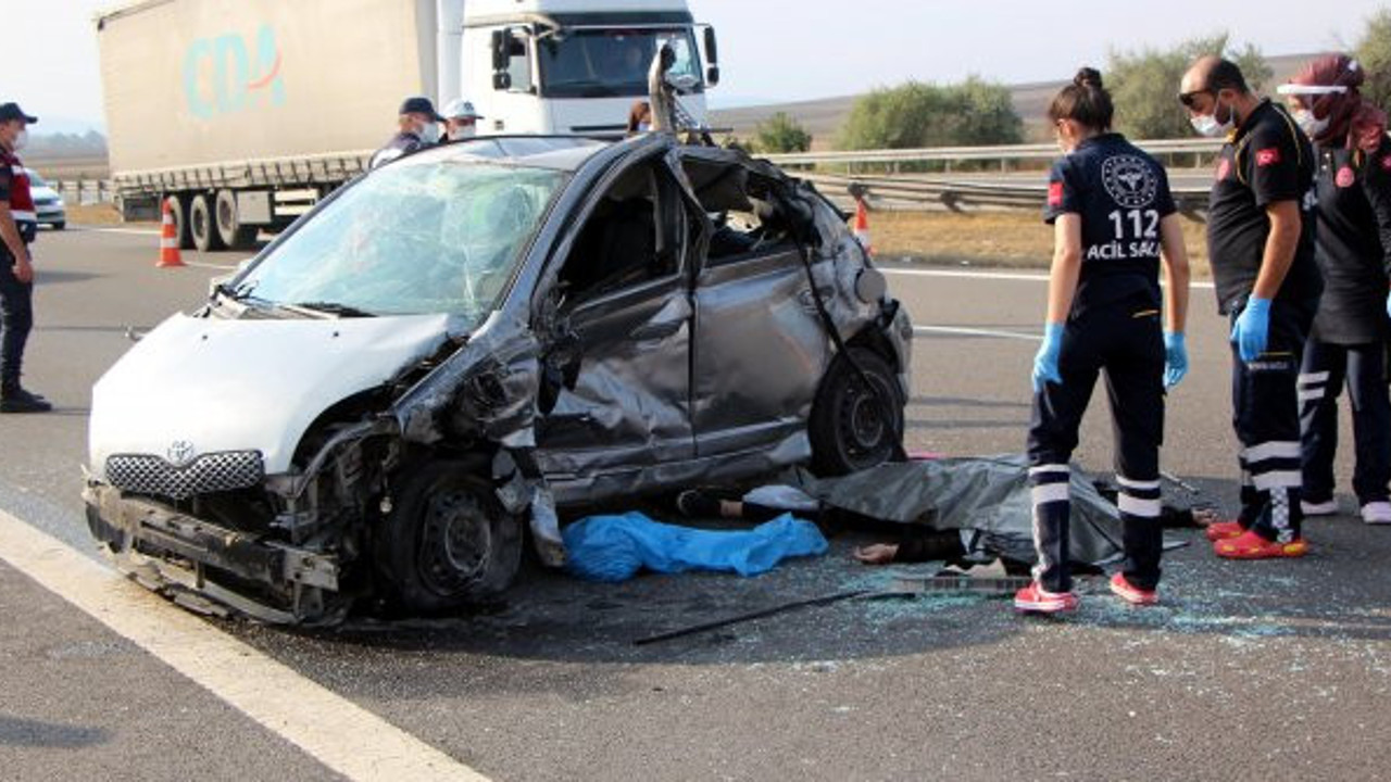 Yola düşen lastik faciaya davetiye çıkardı