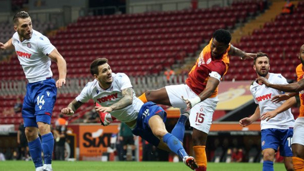 Galatasaray-Hajduk Split'i 2-0 yenerek Play Off turuna yükseldi
