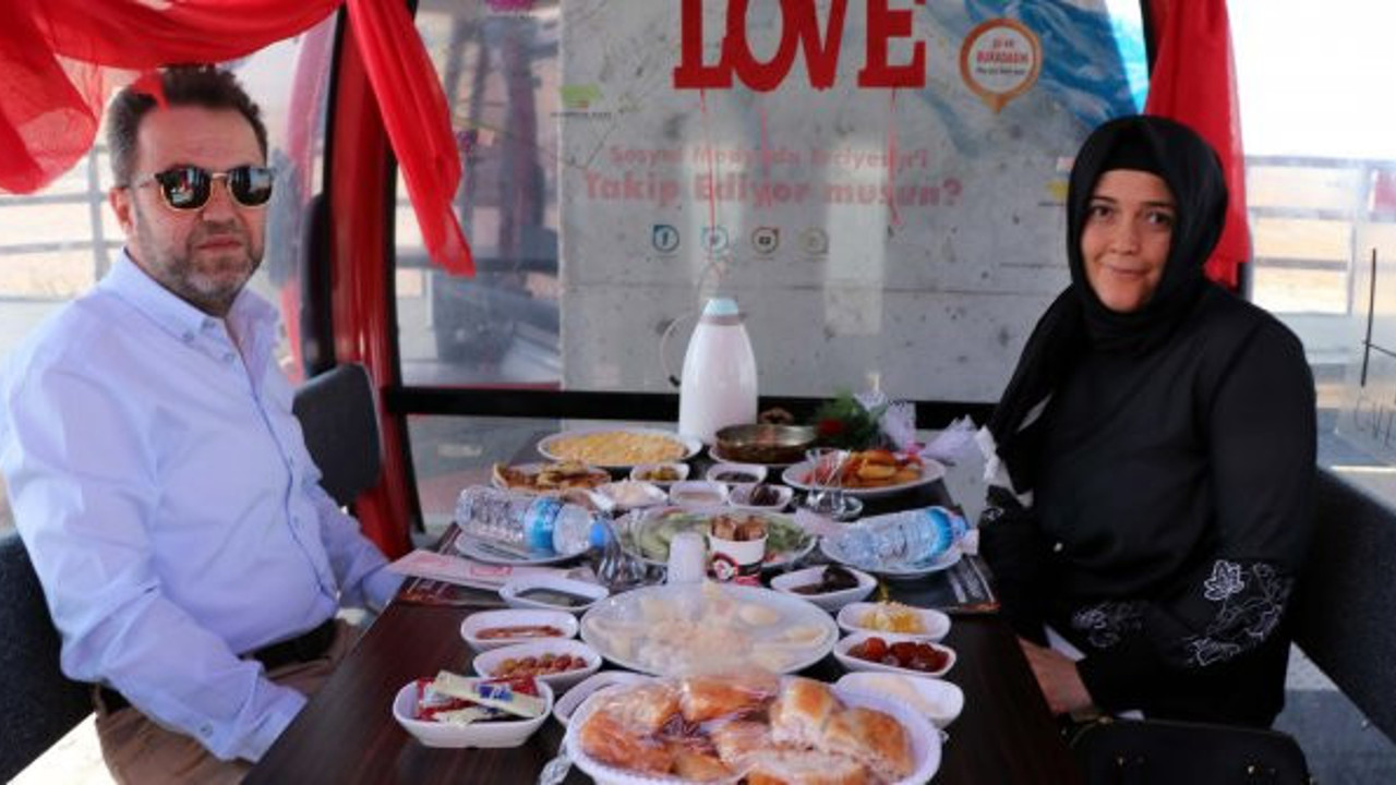 Aşk teleferiğine ziyaretçi akını, bu heyecanı herkes yaşamalı