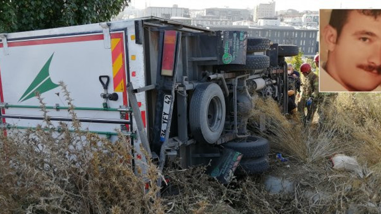 Bağcılar’da freni boşalan kamyoneti durmak istedi. Feci şekilde can verdi