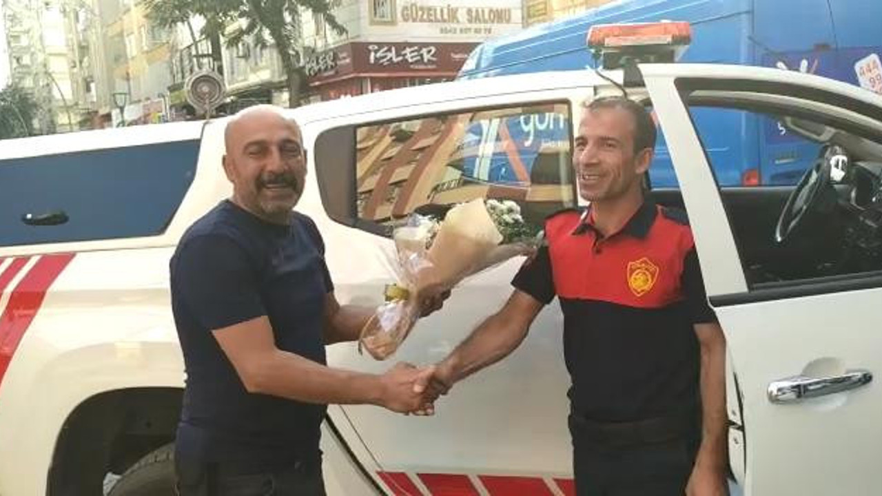 Yangın ihbarına giden itfaiyeciler büyük sürprizle karşılaştı