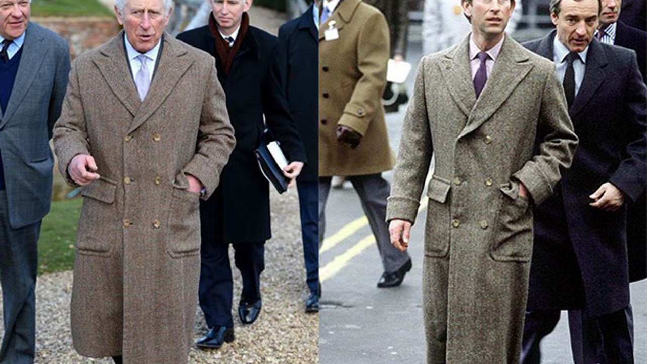 İngiltere Prensi Charles 50 yıl önceki paltosunu giydi. Koca prens fakirliğe düşmüş. Hani itibardan tasarruf olmazdı.