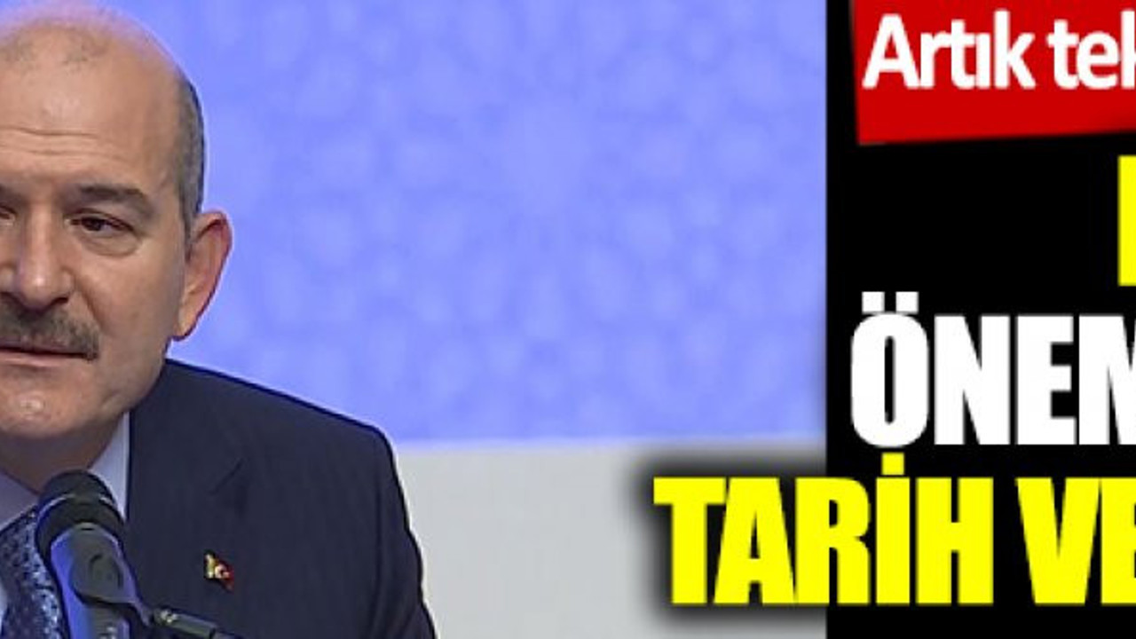 Bakan Soylu bizi heyecanlandırıyor diyerek tarih verip açıkladı. Artık tek numaradan aranacak