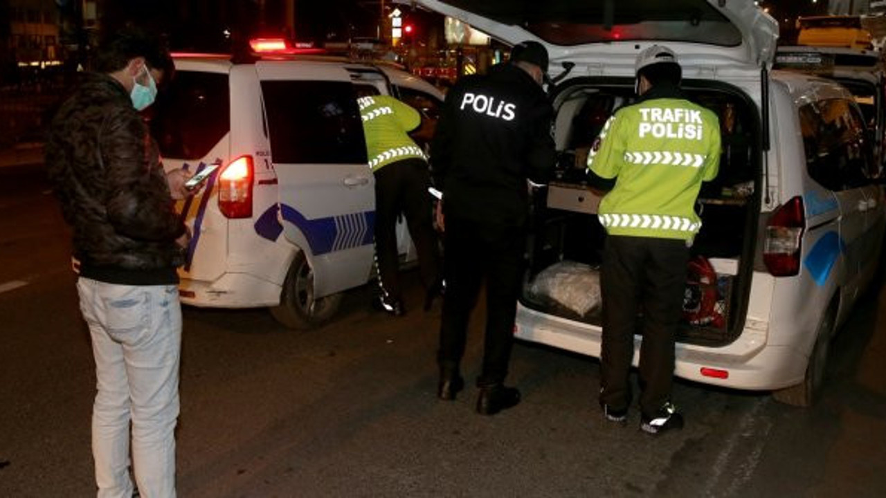 Karantinada olması gereken restoran kuryesi uygulamada yakalandı