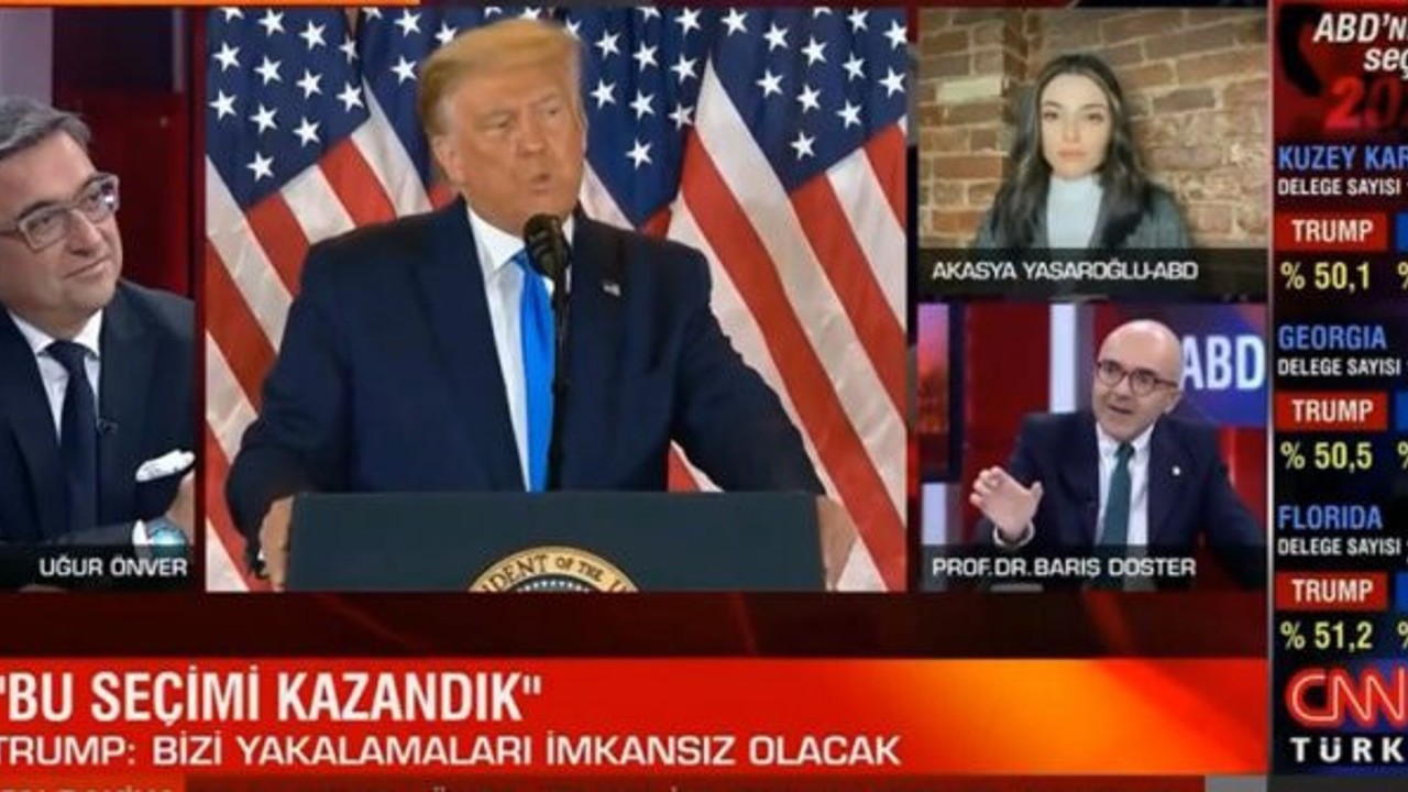 Tarihi ABD seçimlerini iç mimar yorumladı. CNN Türk ekranlarında skandal yaşandı