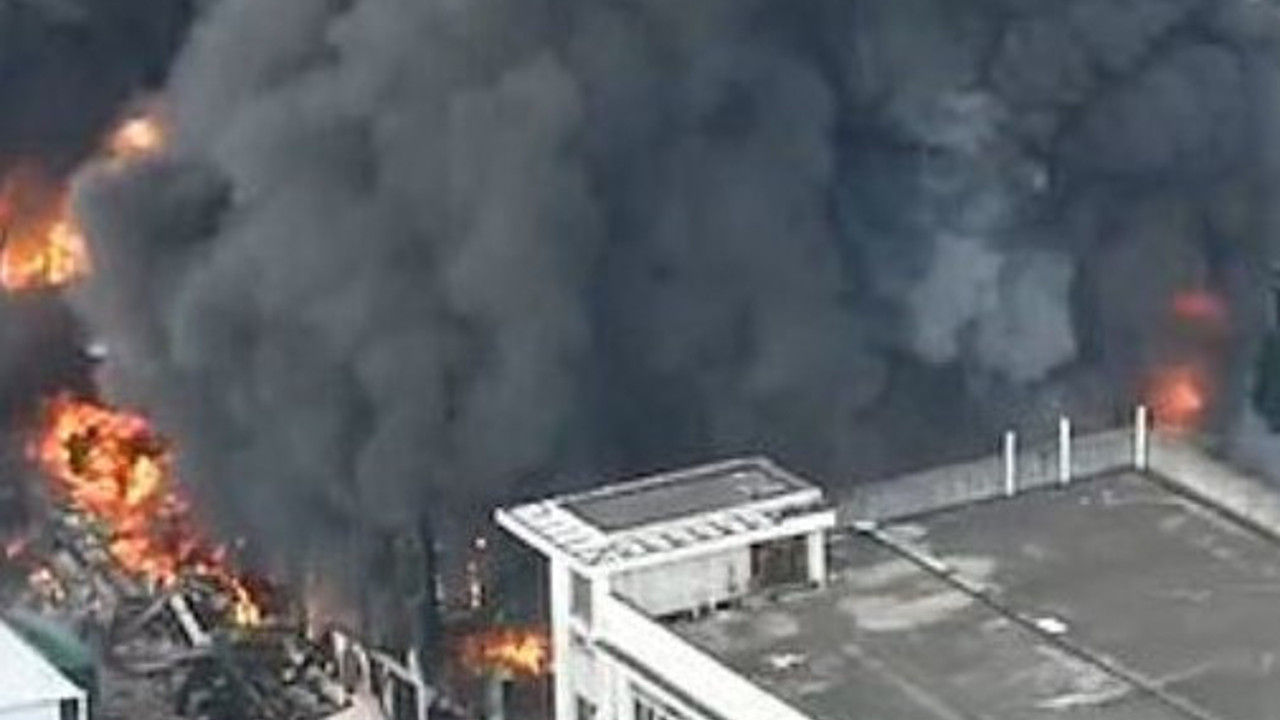 Çin’de çelik yapı üreten fabrikada yangın