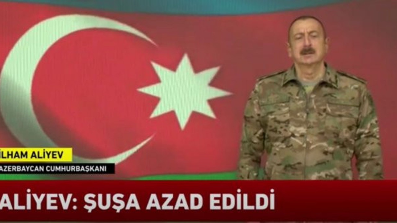 Azerbaycan Cumhurbaşkanı İlham Aliyev canlı yayında açıkladı. Şuşa işgalden kurtarıldı