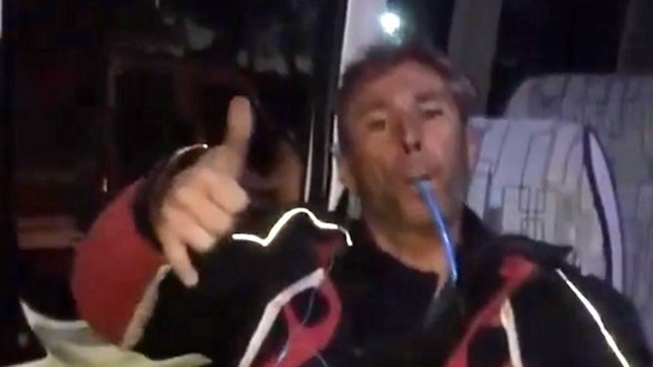 Cezakolik adamdan hortumlu aparat