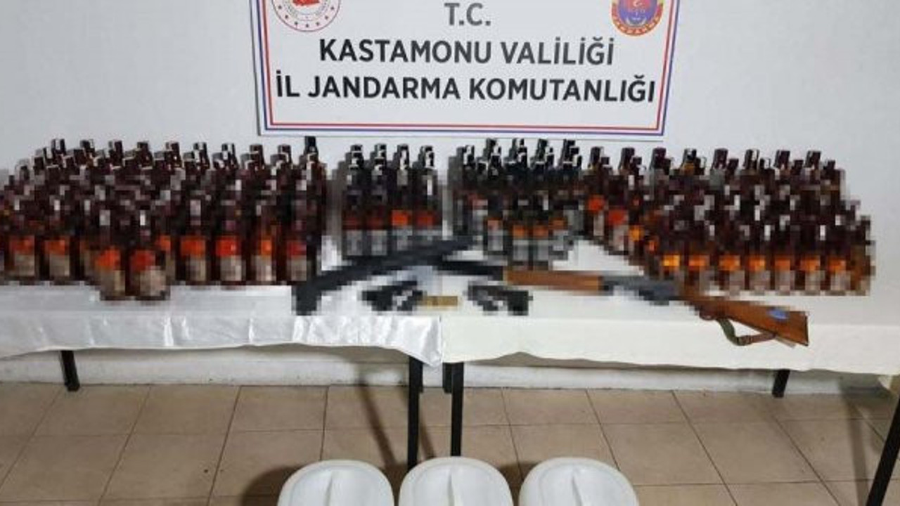 Kastamonu'da otele kaçak içki baskını