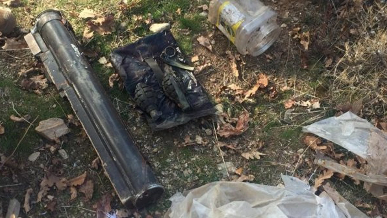 PKK'ya ait lav silahı ve el bombaları ele geçirildi