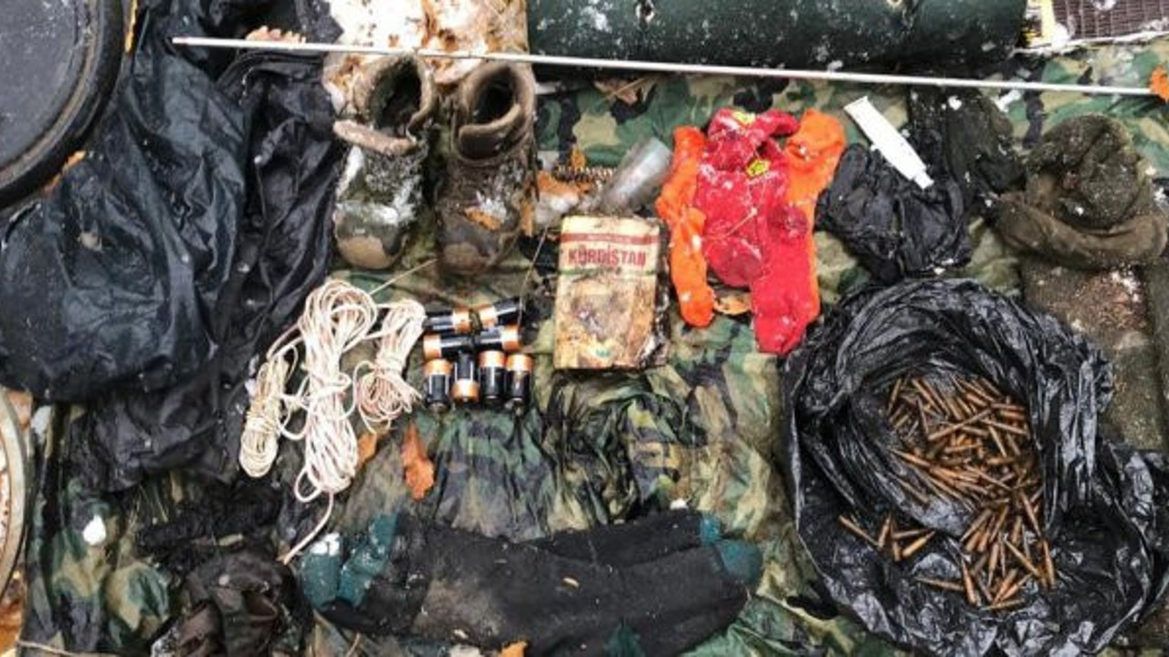 Bingöl'de PKK'lı teröristlere ait mühimmat ve malzeme ele geçti