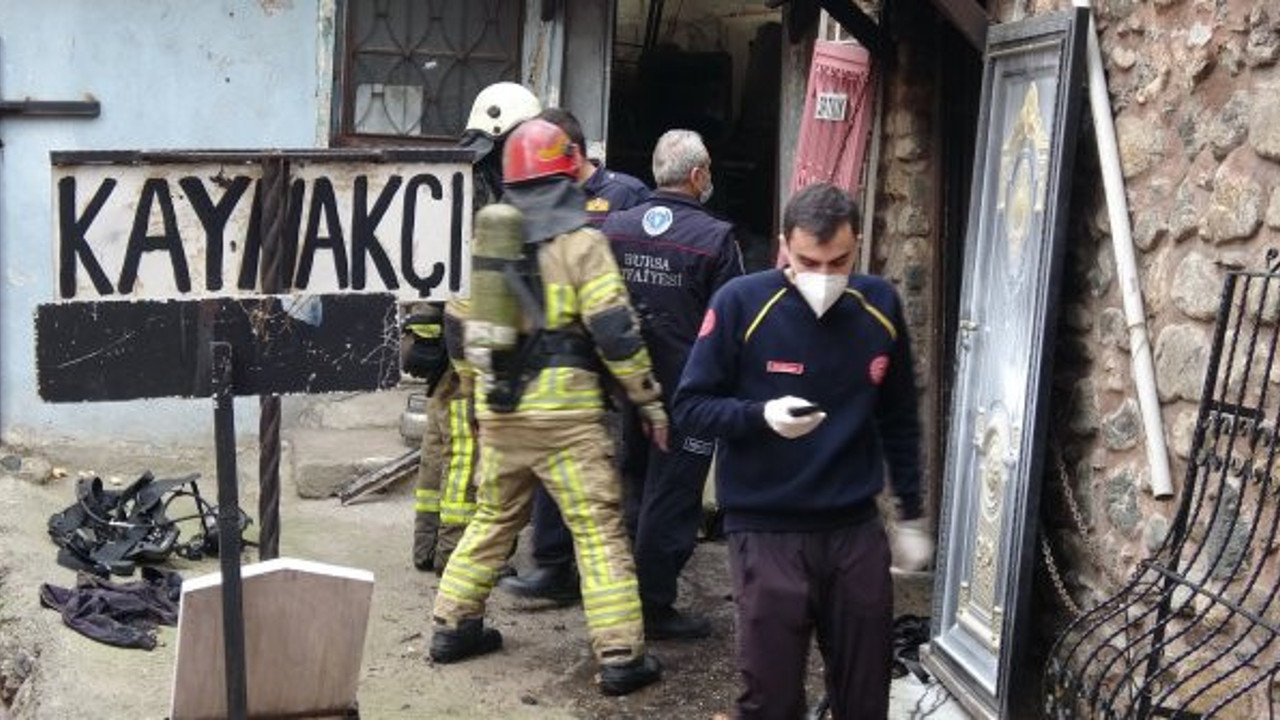Bursa'da kaynak dükkanında patlama