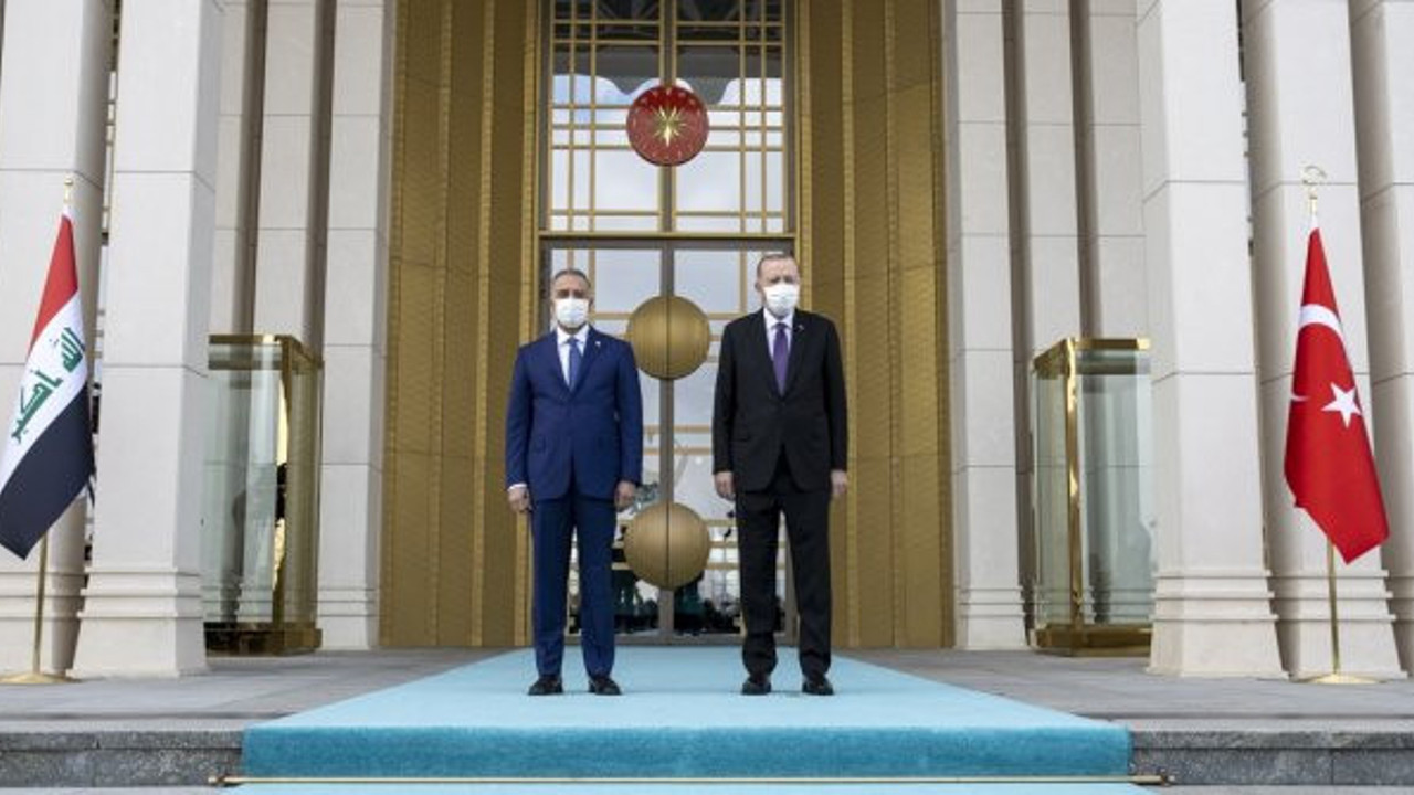 Cumhurbaşkanı Erdoğan, Irak Başbakanı Kazımi'yi resmi törenle karşıladı