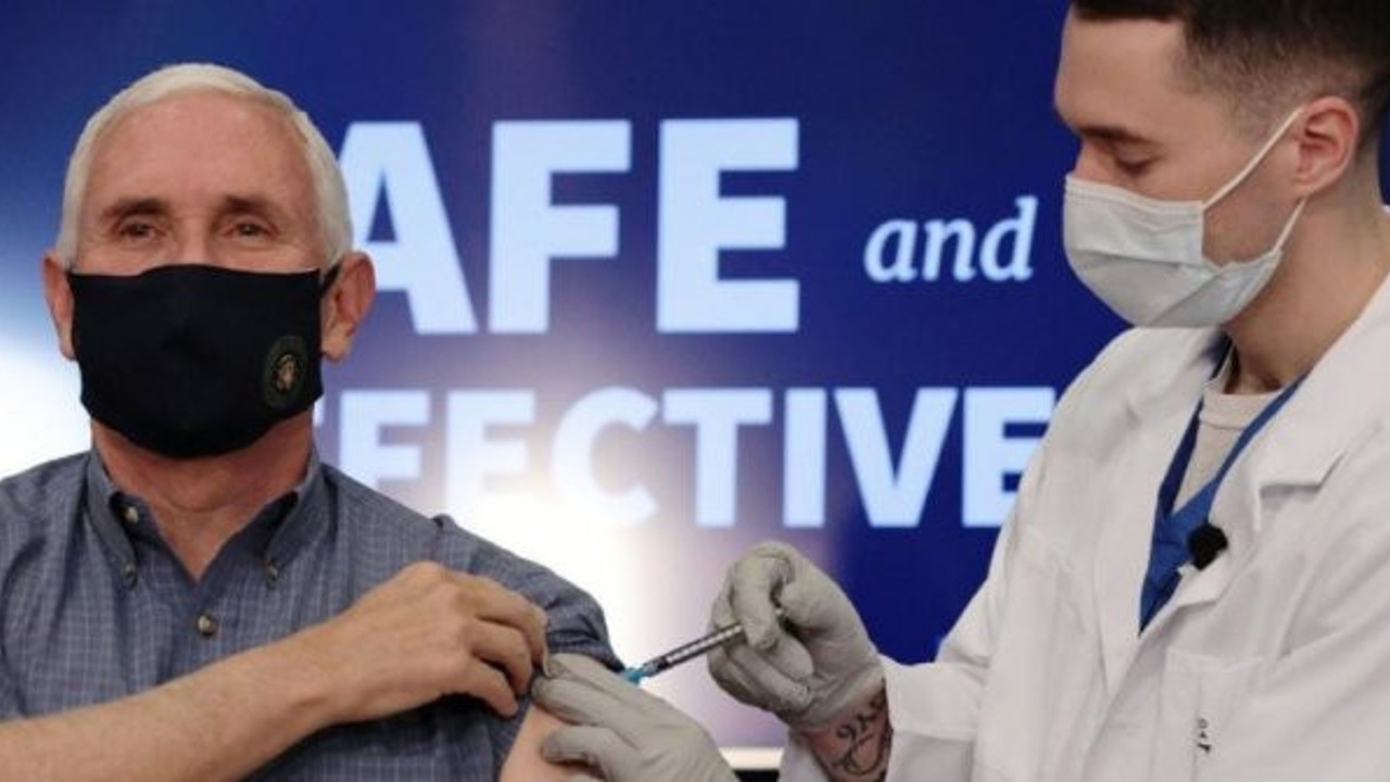 ABD Başkan Yardımcısı Mike Pence canlı yayında aşı oldu