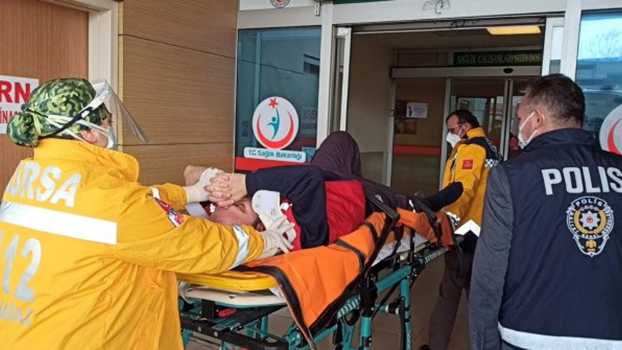 Bursa'da feci kaza. Forkliftin çarptığı işçi ağır yaralandı