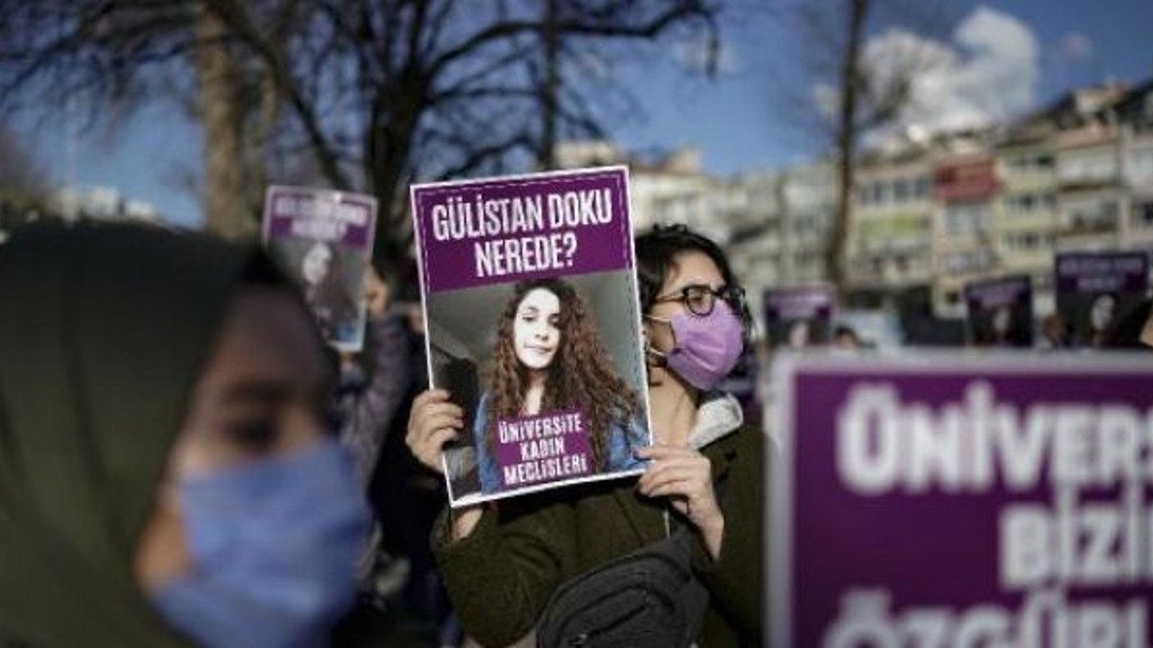 Beşiktaş'ta Gülistan Doku için eylem