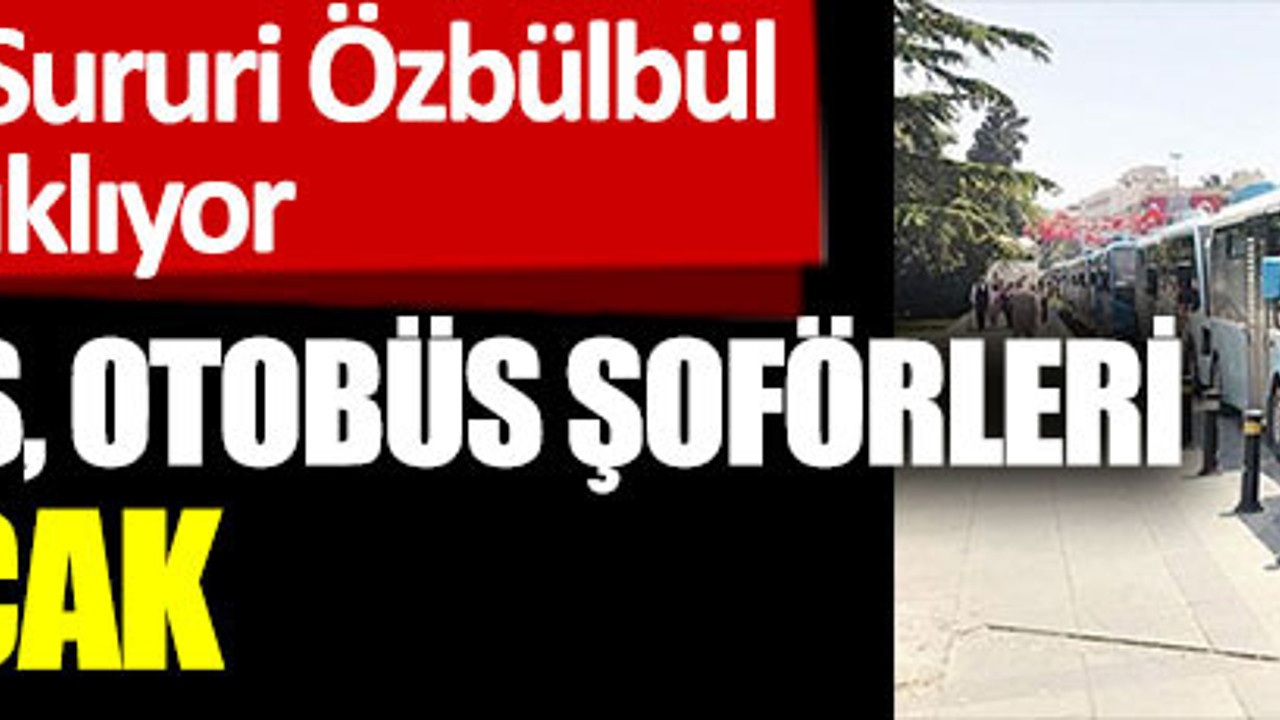 Taksi, otobüs ve minibüs şoförleri işsiz kalacak. Gazeteci Murat Sururi Özbülbül açıkladı