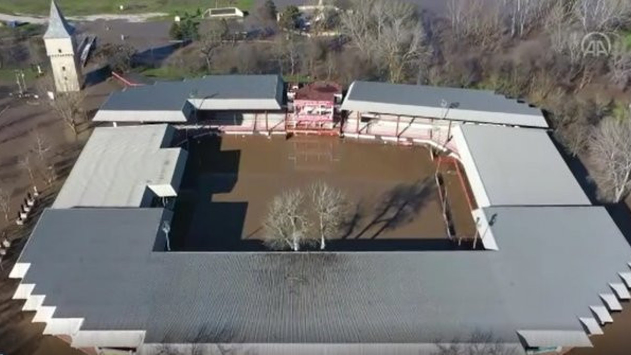 Kırkpınar Er Meydanı sular altında kaldı (14 Ocak 2021)