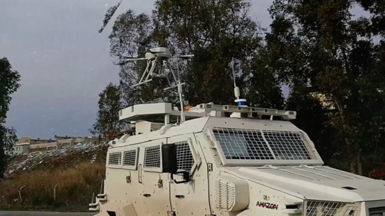 Silahlı drone Songar, askeri kara aracına entegre edildi