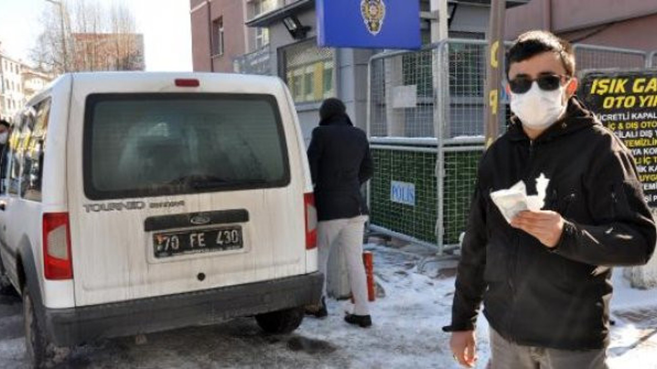 Hiç düşünmeden polise teslim etti