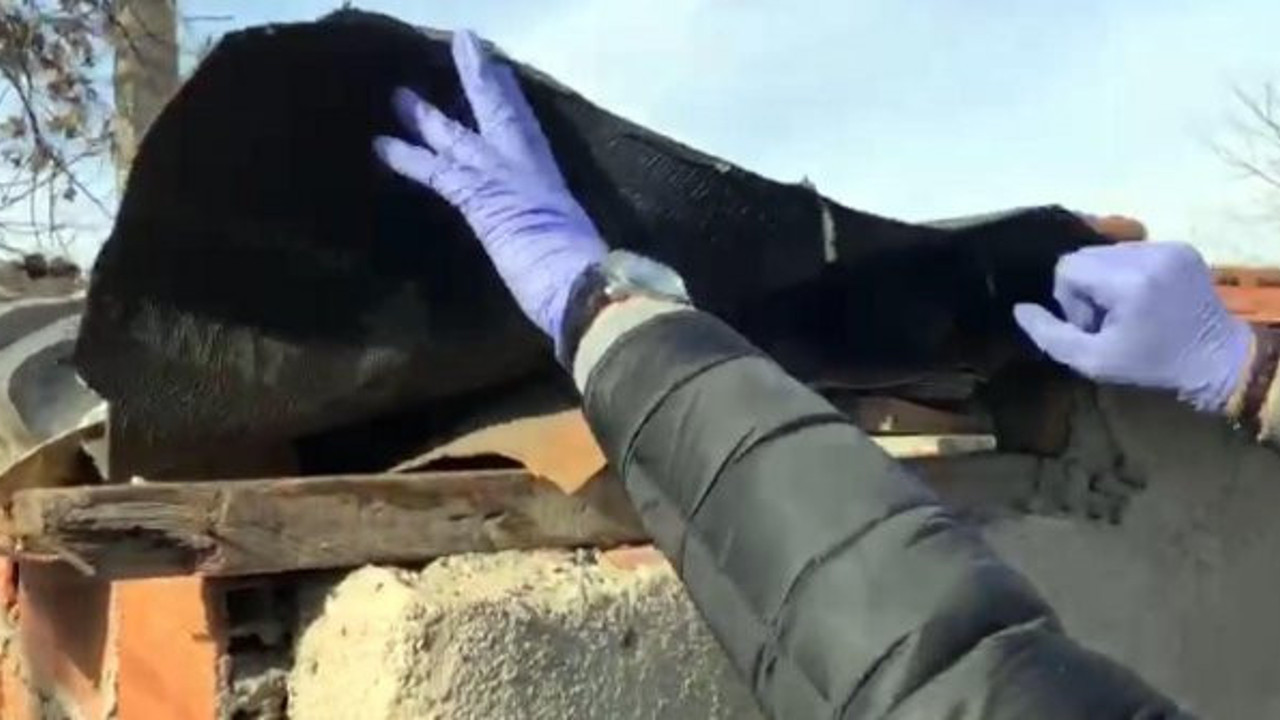 Polis çatıda çorabın içinde buldu