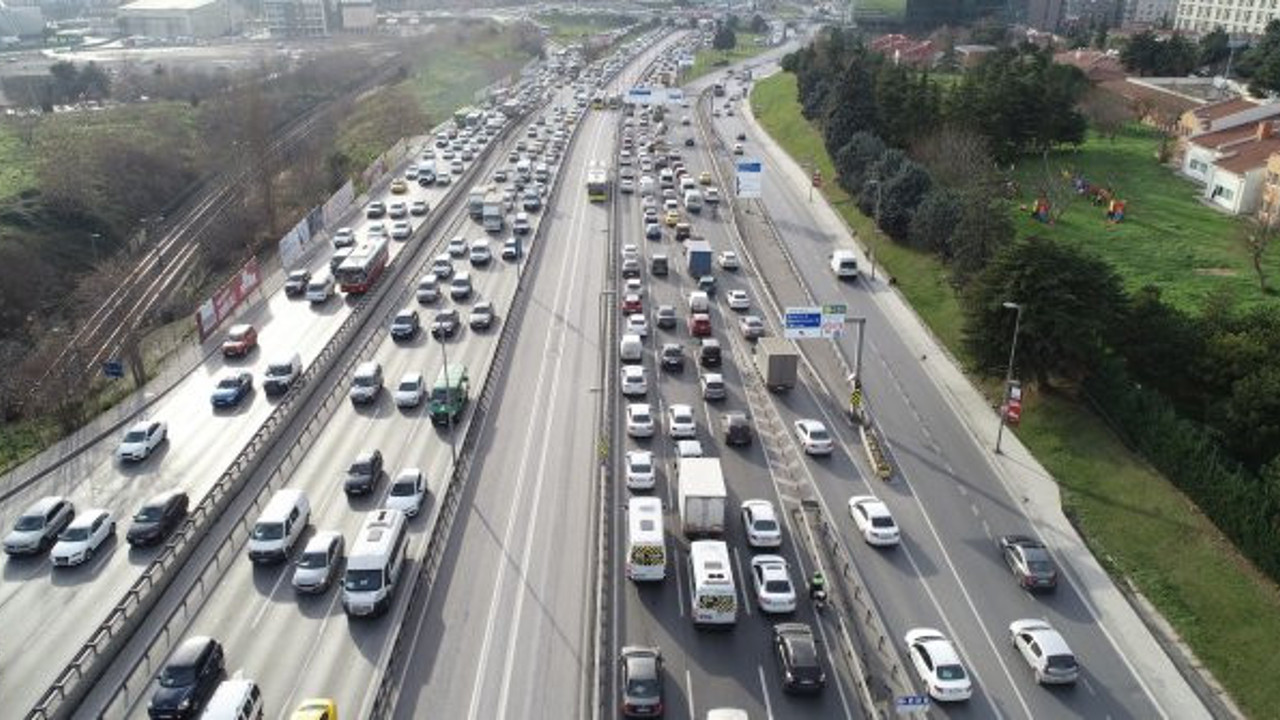 İstanbul'un bugünkü trafik haritası