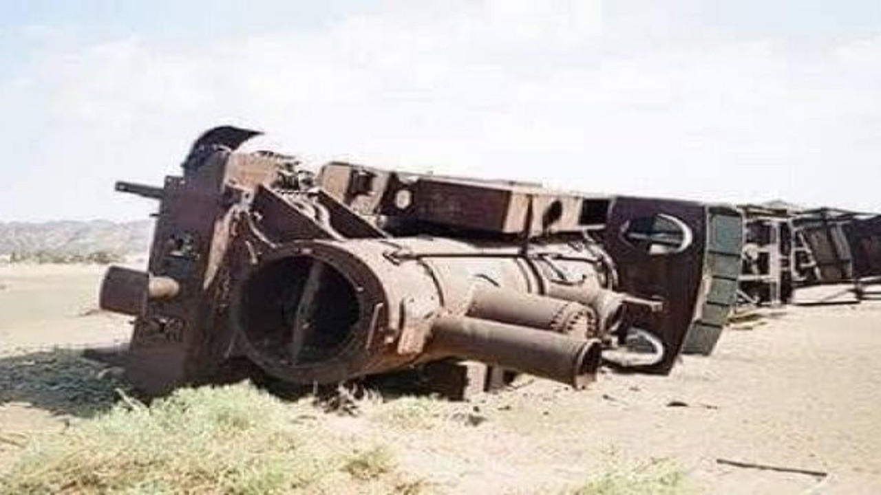 İngiliz casusu ünlü Arabistanlı Lawrence'in Hicaz Demiryolu'nda Araplara sabotaj düzenlettiği Osmanlı treni