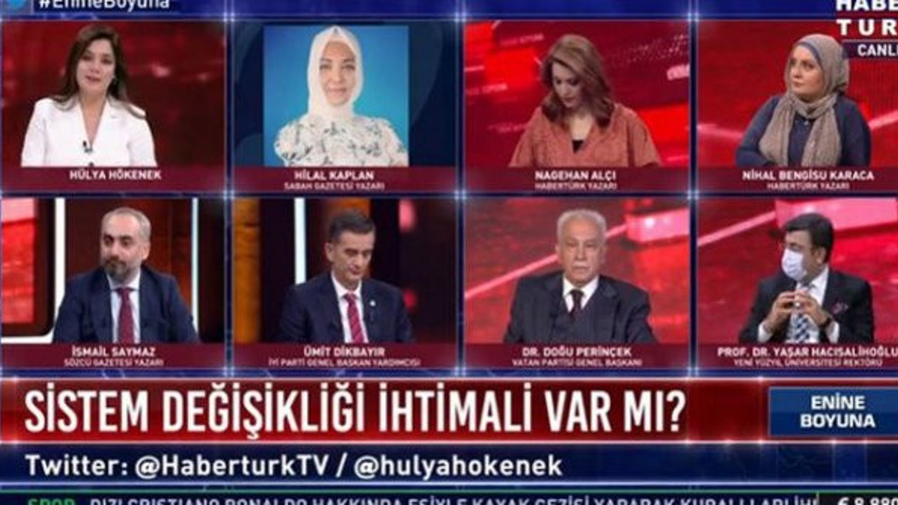 Canlı yayında FETÖ ve PKK kapışması. İsmail Saymaz Hilal Kaplan’a; Hilal Kaplan, İsmail ve Hülya Hökenek’e; Hülya Hökenek, Hilal Kaplan’a...