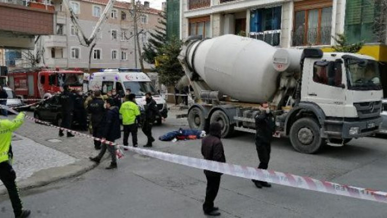 Küçükçekmece'de beton mikseri can aldı