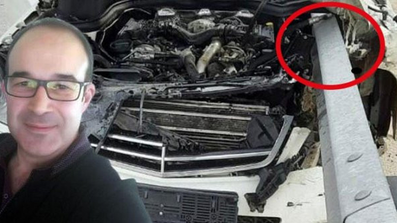 Konya'da bariyer otomobili delip profesöre ok saplandı