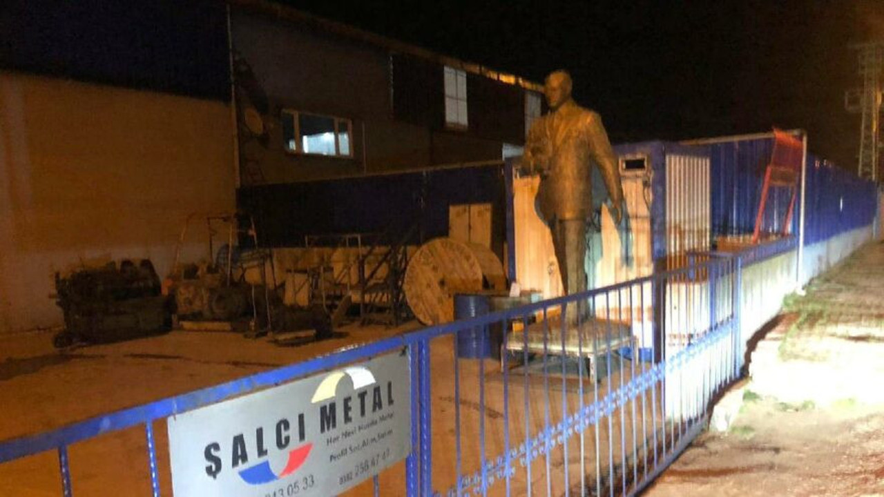 Samsun'da Polis Meslek Yüksek Okulu'ndaki Atatürk heykelini hurdacıya sattılar