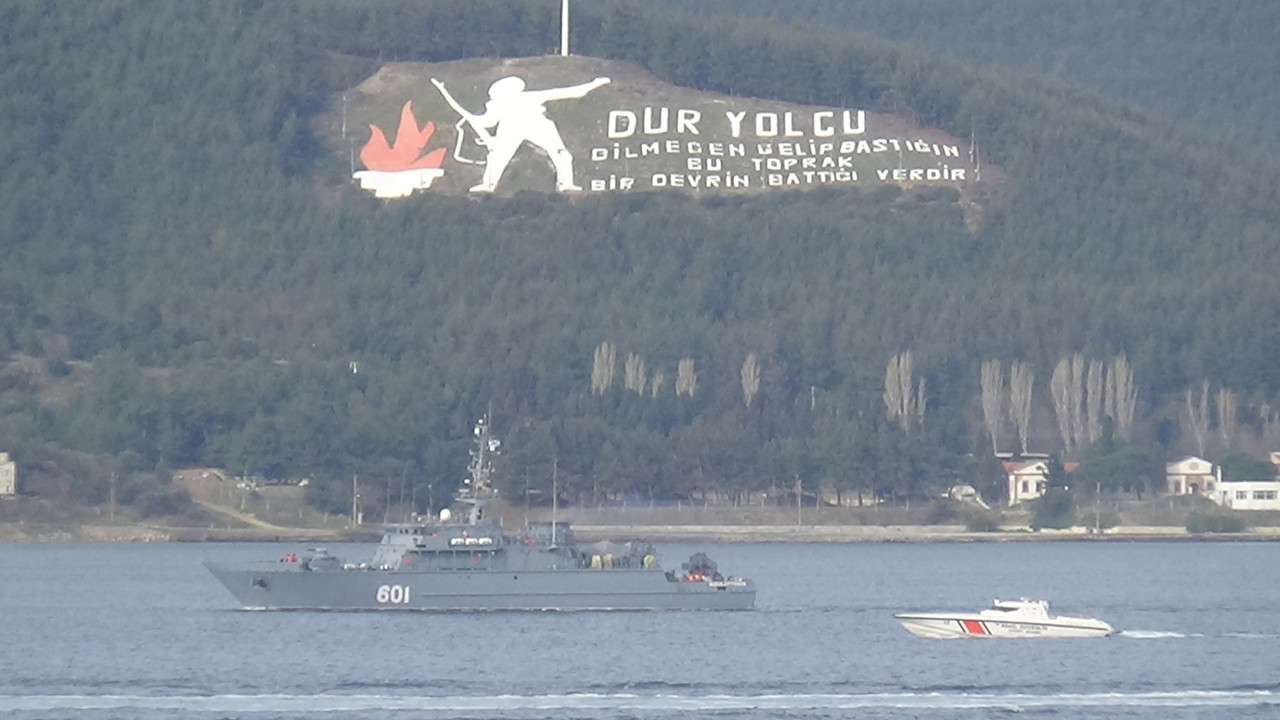 Çanakkale Boğazı'ndan Rus mayın tarama gemisi geçti