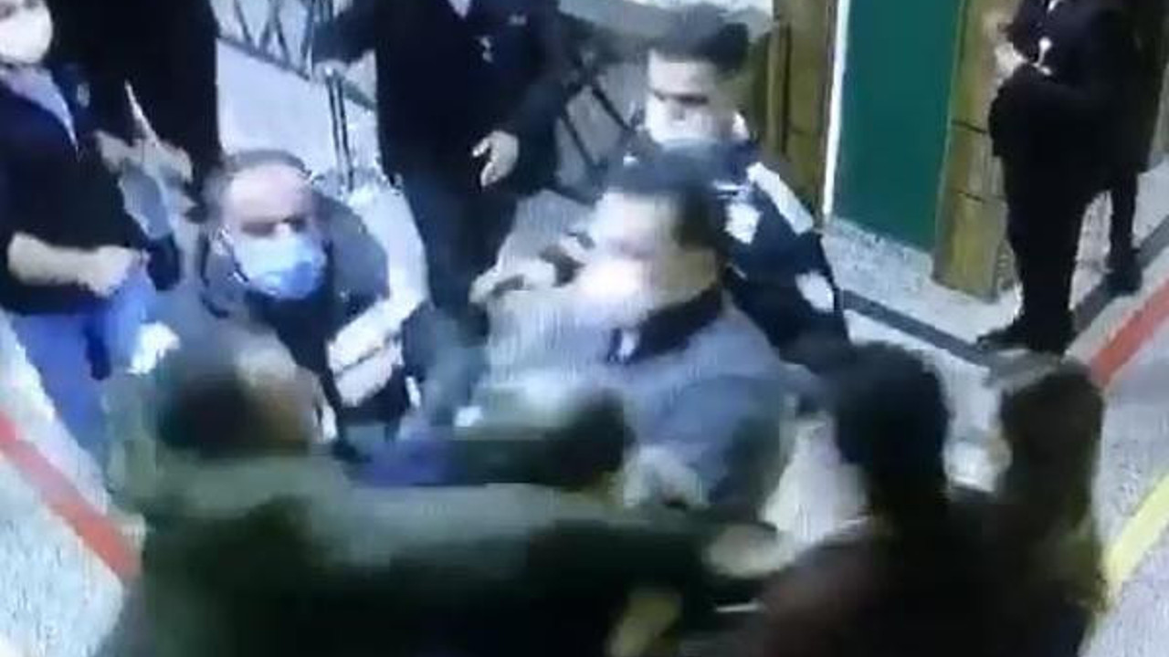 Sağlık çalışanlarına saldırı anı kamerada