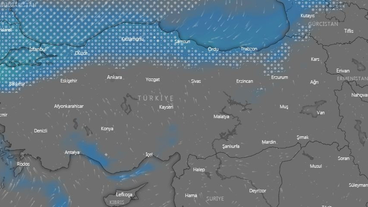 Dünyaca ünlü meteoroloji sitesi kar fırtınasının geliş tarihini açıkladı. Kehanet değil gerçek. Bağıra bağıra geliyor