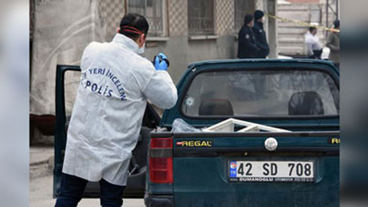 Konya'da kamyonetin içinde öldürüldü