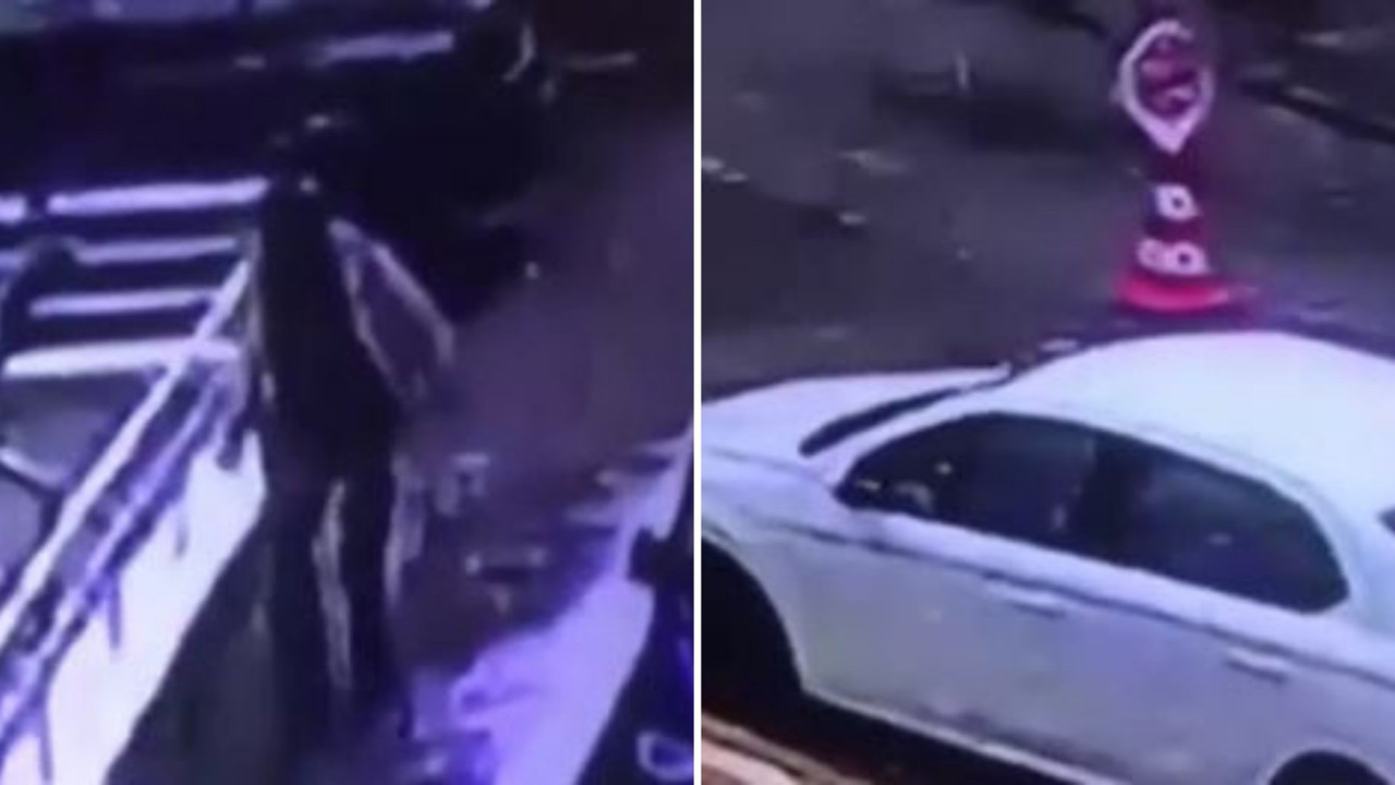 Gelecek Partili Selçuk Özdağ'a saldıranlar korkudan ters yöne girip kaçtılar. Görüntüleri ortaya çıktı