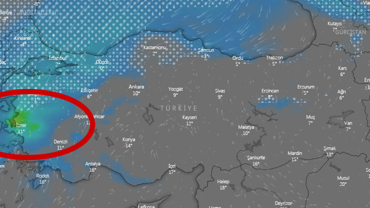 İzmir'e yeniden uyarı yapıldı. İstanbul'u kar İzmir'i fırtına vuracak