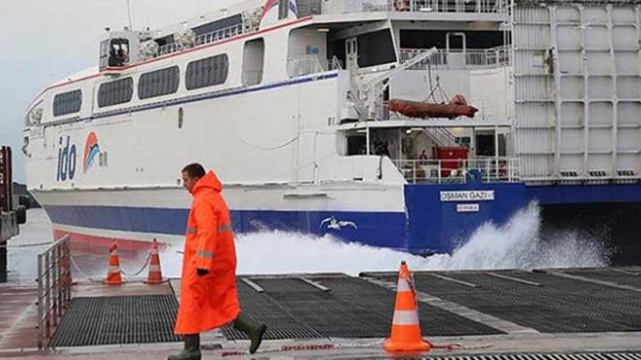 İDO ve Şehir Hatları’nda seferler iptal