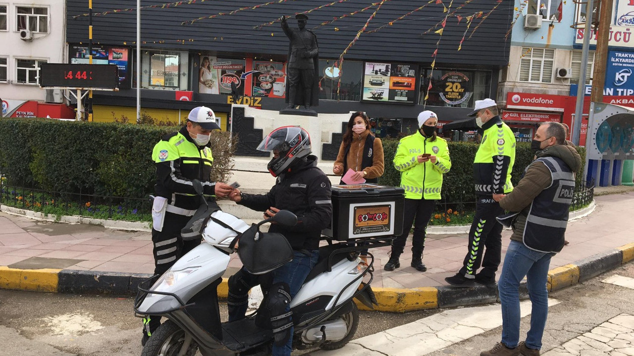 Keşan'da 91 kişiye 340 bin lira ceza