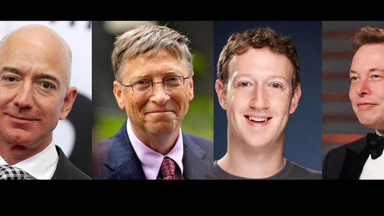 Milyarderlere soğuk duş. Jeff Elon Bill Mark gitti paracıklar