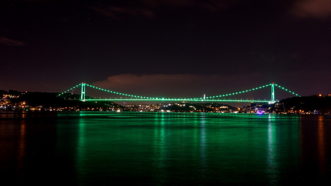 Köprüler yeşile büründü