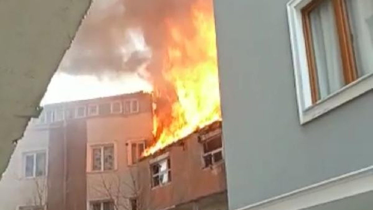 Eyüpsultan'da panik yaratan yangın