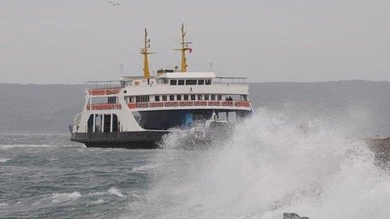 Deniz otobüslerine olumsuz hava engeli